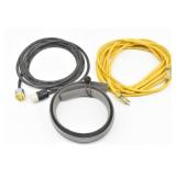 (2) Extension Cords: Black 12AWG 20" & 12/3
