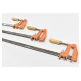 (3) Jorgensen Steel Bar Clamps 27"