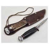Vintage Solingen Knife Stag Colorful Camping ...