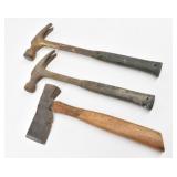 (2) Estwing Hammers & Roofing Hatchet