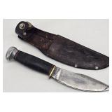 Marbles Vintage Hunting Fixed Blade Knife & Sheath