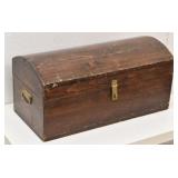 Country Wooden Dome-Top Trunk / Storage Chest