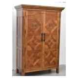 Two-Door Wooden Cabinet / Armoire Geometric...