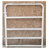 White Painted Tubular Steel Farm Gate