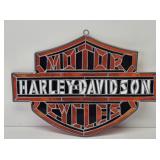 Harley Davidson Stain Glass Window Sign 11" X 15"