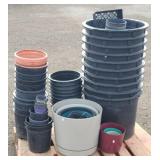 Lot of: Various Sized Planting Pots