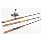 (3) Fishing Rods (1) Browning Reel &  Case