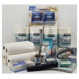Household Items: Papertowels, Towel Holder, ...