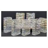 Galore Home Iridescent Textured Glass Flower Vases