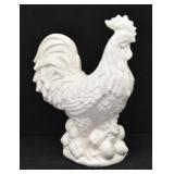 Home Ceramic Rooster Decor Figurine 14" T