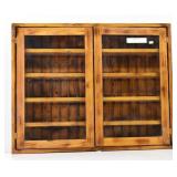Country Wood Wall Cabinet / Knicknack Display