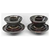 Two1930 Large Brown Porcelain /Ceramic Insulators