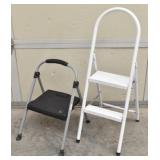 2 Folding Step Stools