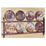 (10) Paul Krapf WILD & FREE Plates w/ Display