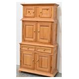 Thomasville 3 Tiered Chest / Cabinet / Hutch 2pc