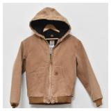 Carhartt Youth Large Hooded Jacket Lined Canvas