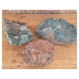(3) Gary Green Jasper Rocks
