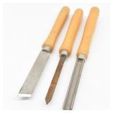 (3) Woodturning Lathe Chisels