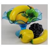 Murano Style Hand Blown Glass Fruit w/...