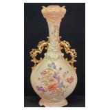 20" Hand Painted Royal Rudolstadt German Vase