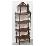 Five Tier Ornate Knick Knack Shelf