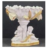 Moore Bros Porcelain 2 Cherub Centerpiece 1890