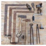 Vintage Tool Lot: Stanley Plane, Farrier Nips...