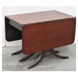 Duncan Phyfe Style Drop-Leaf Pedestal Dining Table