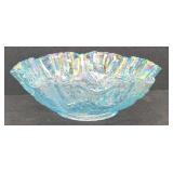 Imperial Glass Luster Rose Aqua Bowl High Rise