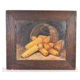 BASKET and CORN Painting  by Alfred Montgomery
