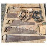 Primitive: 3-Buck Saws, Branding Iron, 1930 ID ...