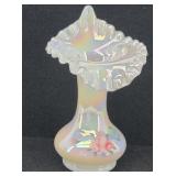 Fenton Jack-In-The-Pulpit Opalescent Vase Ruffled
