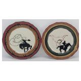 (2) Sonoma Happy Trails Ceramic 8.5" Plates