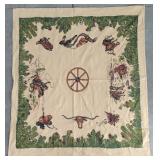 Vintage  Startex Table Cloth Cotton Squae 52"x 47"