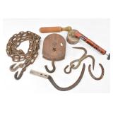 Tow Chain 10 ft, Hook Pully, Sickle, Sprayer