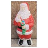 Plastic Santa Claus Blow Mold Christmas Statue
