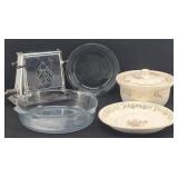 Ovenware by Stetson Lidded Bowl & Pie Plate +