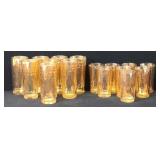 1930's Jeanette Floragold Honeycomb Glass Sets