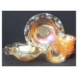 2 Jeanette Floragold Louisa Bowls & Berry Dishes