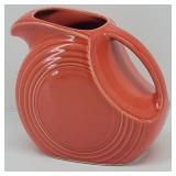 Fiesta Ware Large Disk Pitcher Persimmon / Coral