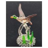 Mallard Hand Blown Art Glass Figurine...