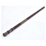 Brass & Wood Military Swagger Stick 18"