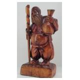 Hand Carved Wood Asian Statue / Figurine