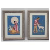 (2) Harrison Begay Silk Screen Prints Navajo