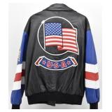USA  Authentics Michael Hoban  Leather  Jacket XL