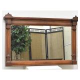 Victorian Eastlake Framed Mirror 43" X 26.5"