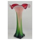 Murano Trumpet Tulip Glass Vase
