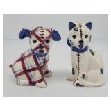 Brayton Laguna Calico Cat Gingham Dog Shakers