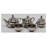 Mini Vtg Tea Set Silver Color
