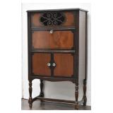 Two Tone Antique Radio Cabinet